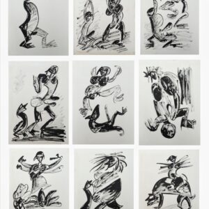 Sexy Drawings Panel 2 Ink on Paper 8X6 feet