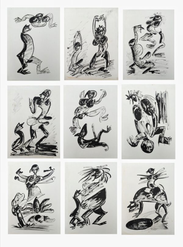 Sexy Drawings Panel 2 Ink on Paper 8X6 feet