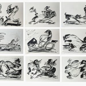 Sexy Drawings Panel 3 Ink on Paper 6X8 feet