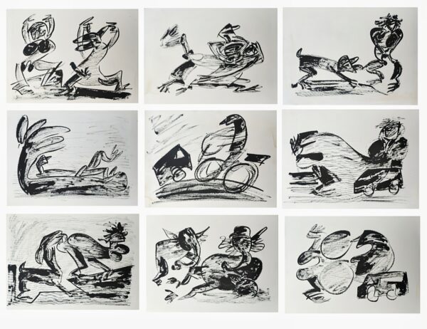 Sexy Drawings Panel 3 Ink on Paper 6X8 feet