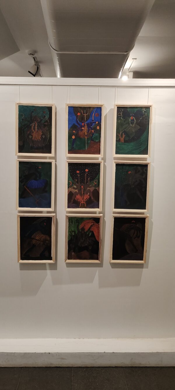 Kali Mata Panel Watercolor on Paper 6X4 feet - Image 2