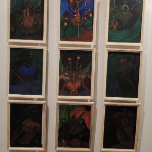 Kali Mata Panel Watercolor on Paper 6X4 feet