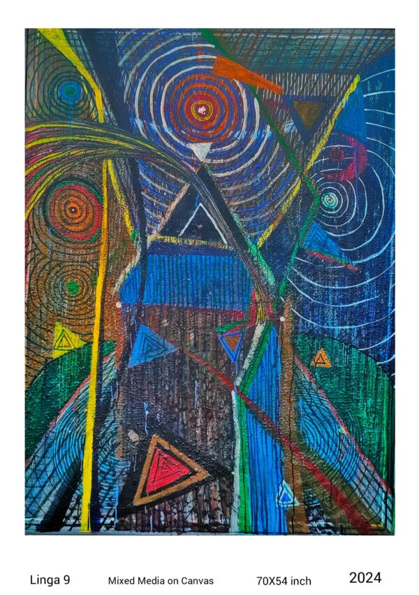 Tantra 4 Mixed Media on Canvas Of 70X54 inch