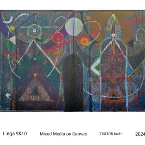 Tantra 3 Mixed Media on Canvas of 74X108 inch
