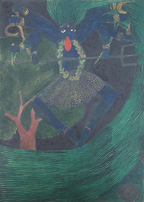 Kali Mata Panel Watercolor on Paper 6X4 feet - Image 11