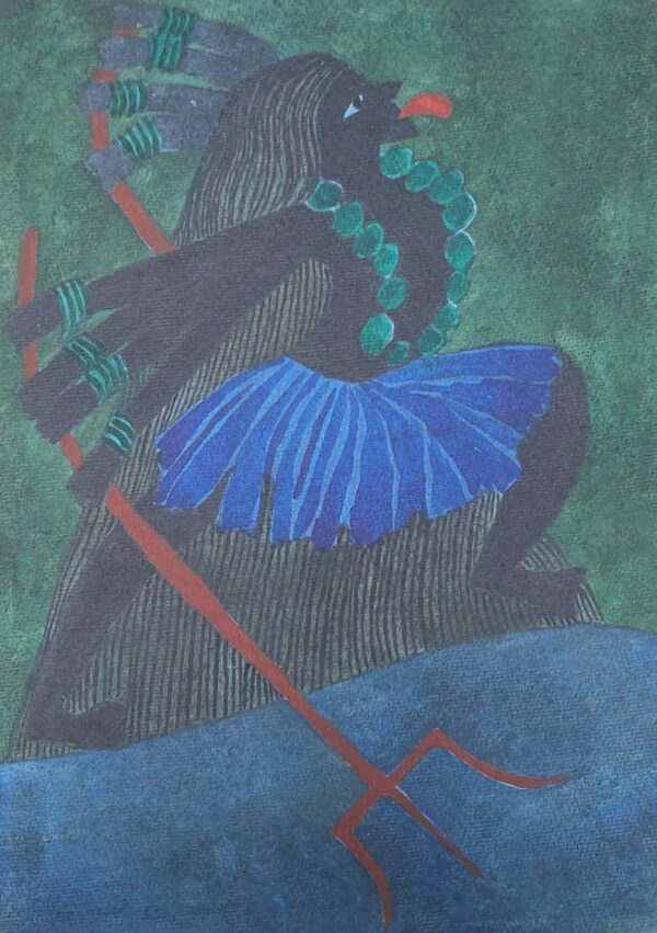 Kali Mata Panel Watercolor on Paper 6X4 feet - Image 5