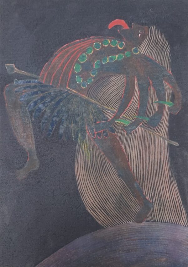 Kali Mata Panel Watercolor on Paper 6X4 feet - Image 6