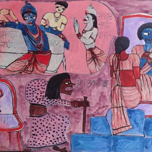 Ramayana 12 Manthara Plan 45X60 cm Acrylic on Canvas