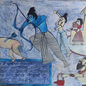 Ramayana 17 Sone Ka Hiran 45X60 cm Acrylic on Canvas